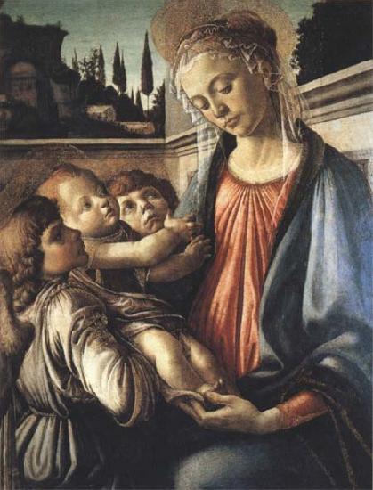 Sandro Botticelli Madonna and Child with two Angels Germany oil painting art